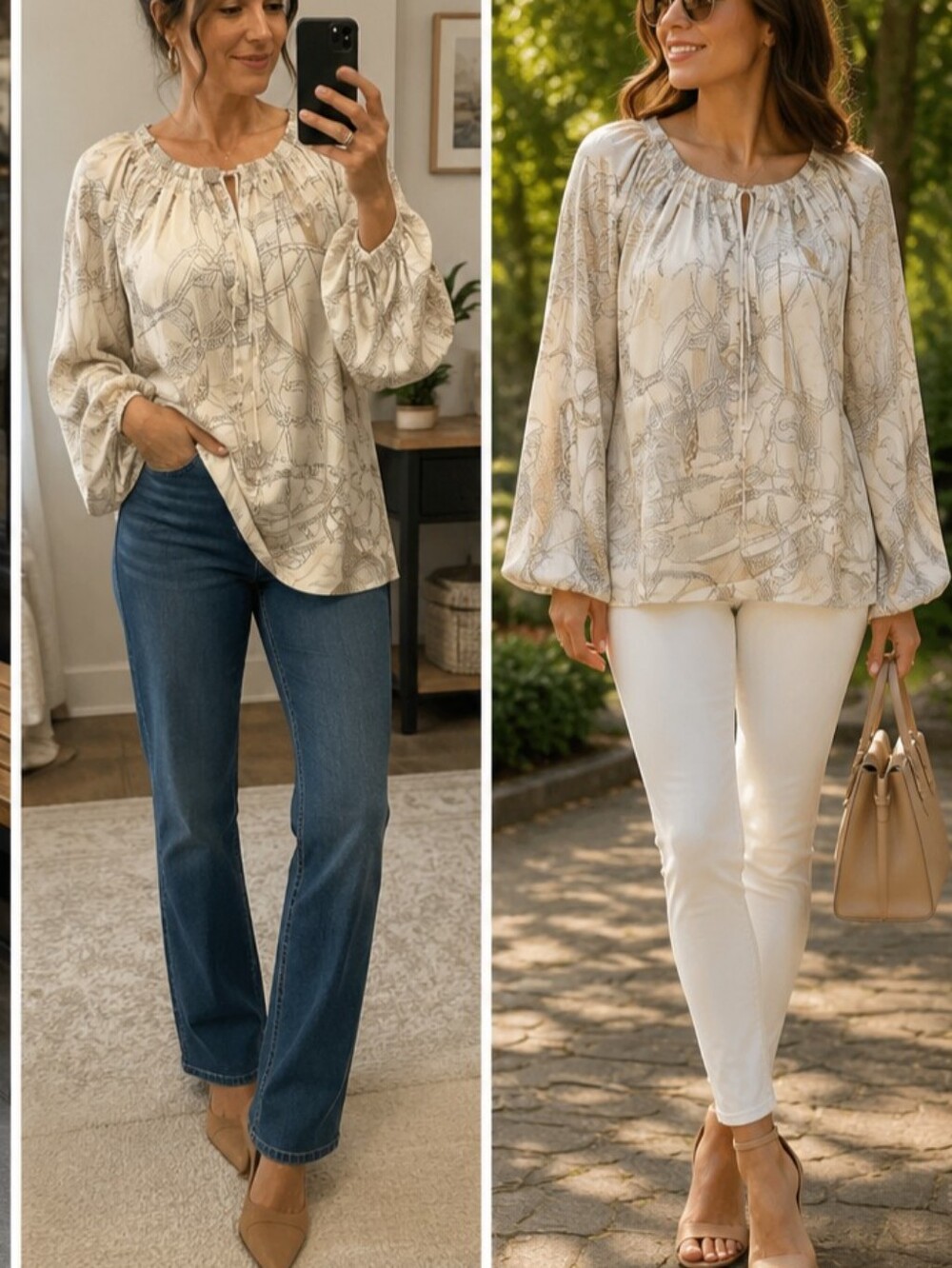 NWT*H&M PUFF WIDE SLEEVES TOP